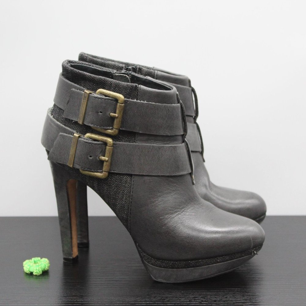 Diesel Melrose Sydney Dark Gray Heeled Ankle Boots